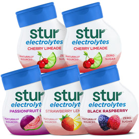 Stur liquid water enhancer variety-pack bottles for flavorful hydration.