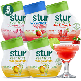 Stur Mocktail Variety Pack bottles with real fruit flavor for refreshing hydration.
