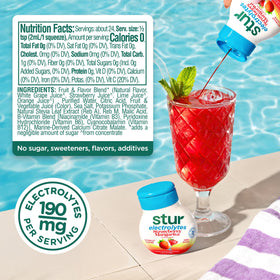 Stur real fruit extracts imply authentic flavor without artificial sweeteners.