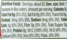 Stur Strawberry Watermelon label closeup with flavor details.