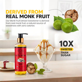 SUBSUGAR Monk Fruit Drops with baked goods for sugar-free treats.