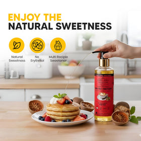 SUBSUGAR Monk Fruit Drops label close-up highlighting natural ingredients.