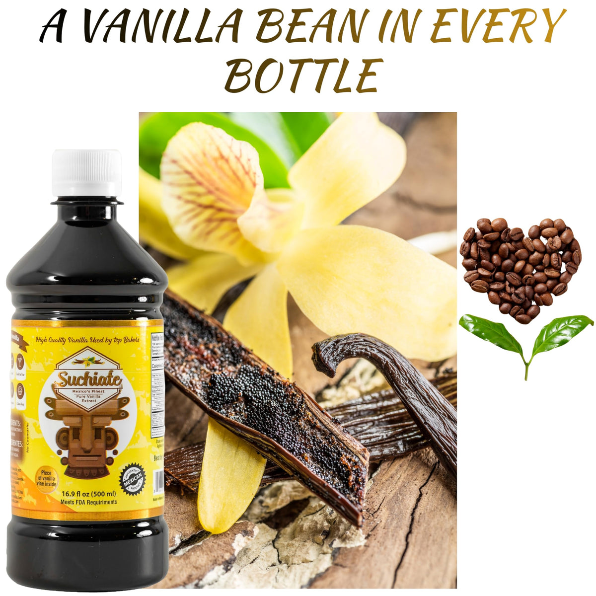 Suchiate vanilla used in baking and dessert preparation.