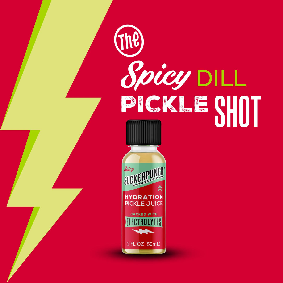 Suckerpunch pickle juice shot poured into a glass after a workout