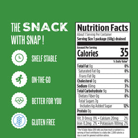 SuckerPunch on-the-go pickle pouch shown as quick snack option