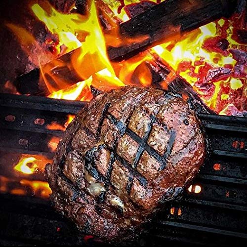 Campfire Steak Seasoning on a steak showcasing bold pepper notes