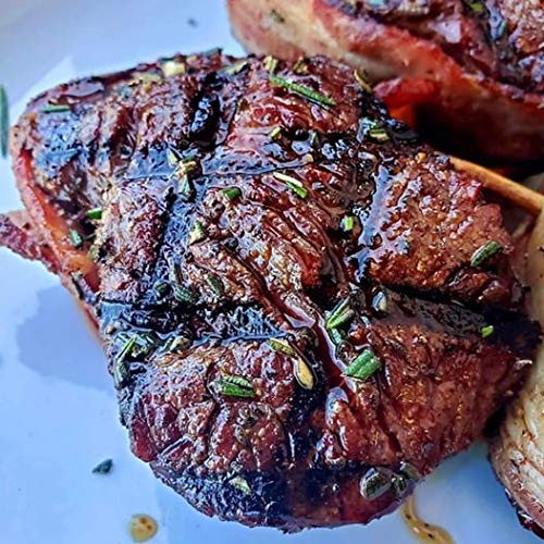 SuckleBusters Campfire on a hamburger for savory crust