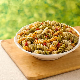 Suddenly Salad Classic pasta salad cooking step shows boiling water for quick prep