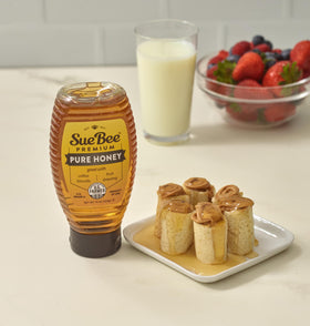 Sue Bee honey pours smoothly, adding natural sweetness.
