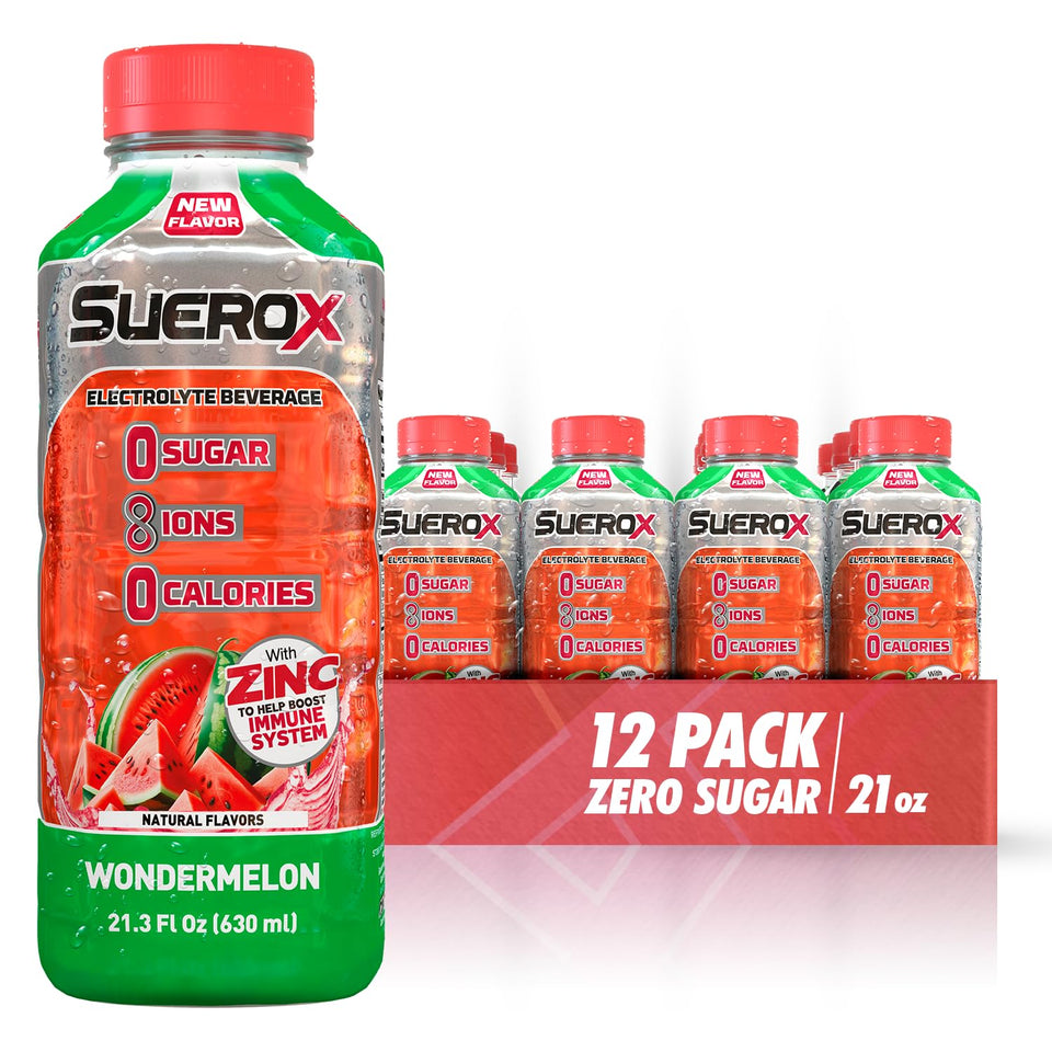 SueroX Wondermelon bottle: refreshing hydration with zero sugar and electrolytes
