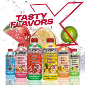 SueroX active-use shot during training demonstrates hydration aid