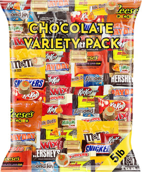 SUGADELIC assorted chocolate candies 5lb bulk for parties and gifting.