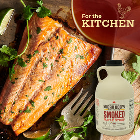 Label close-up highlights small-batch quality and wood-smoke craft