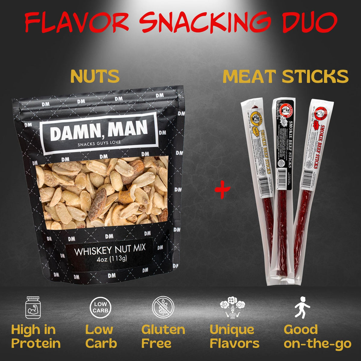 Sugar Plum beef jerky black pepper sticks, savory bite for sharing