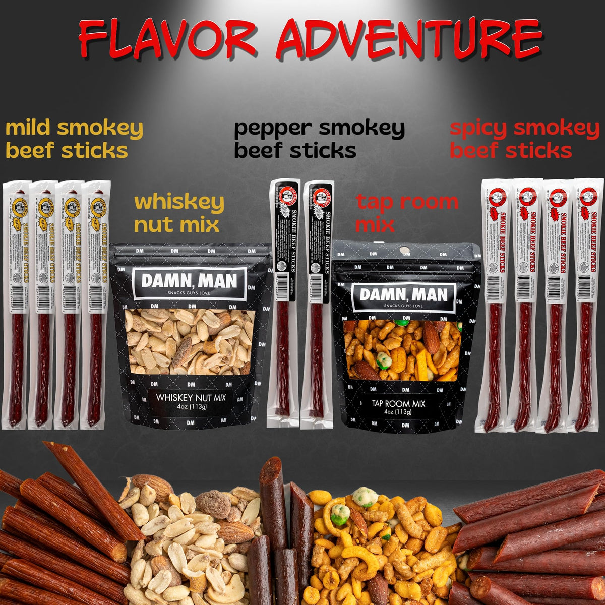 Sugar Plum beef jerky spicy smokie sticks, bold flavor for snack lovers