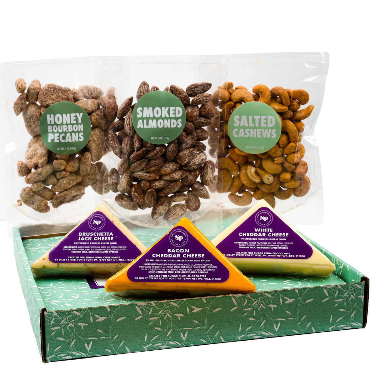 SUGAR PLUM honey bourbon pecans 4oz dessert-like crunch