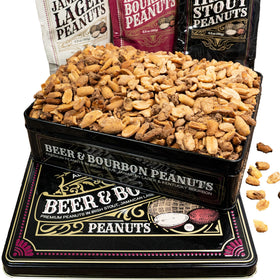 Sugar Plum nuts gift basket in a premium tin, ideal for gifting men