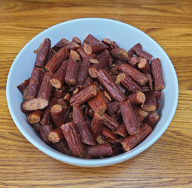 Sugar River Meat Snack Ends serving bowl ready for sharing at gatherings.
