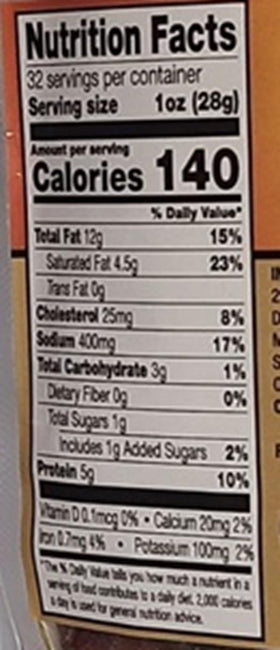 Sugar River Snack Sticks—refrigerate after opening to preserve freshness