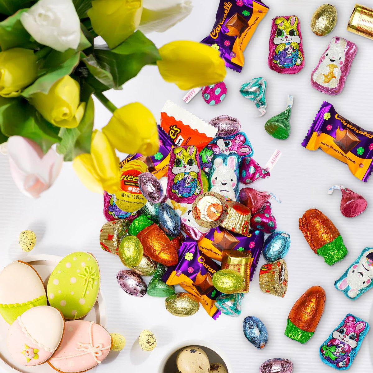 Sugaridge candy buffet display with bright seasonal chocolates