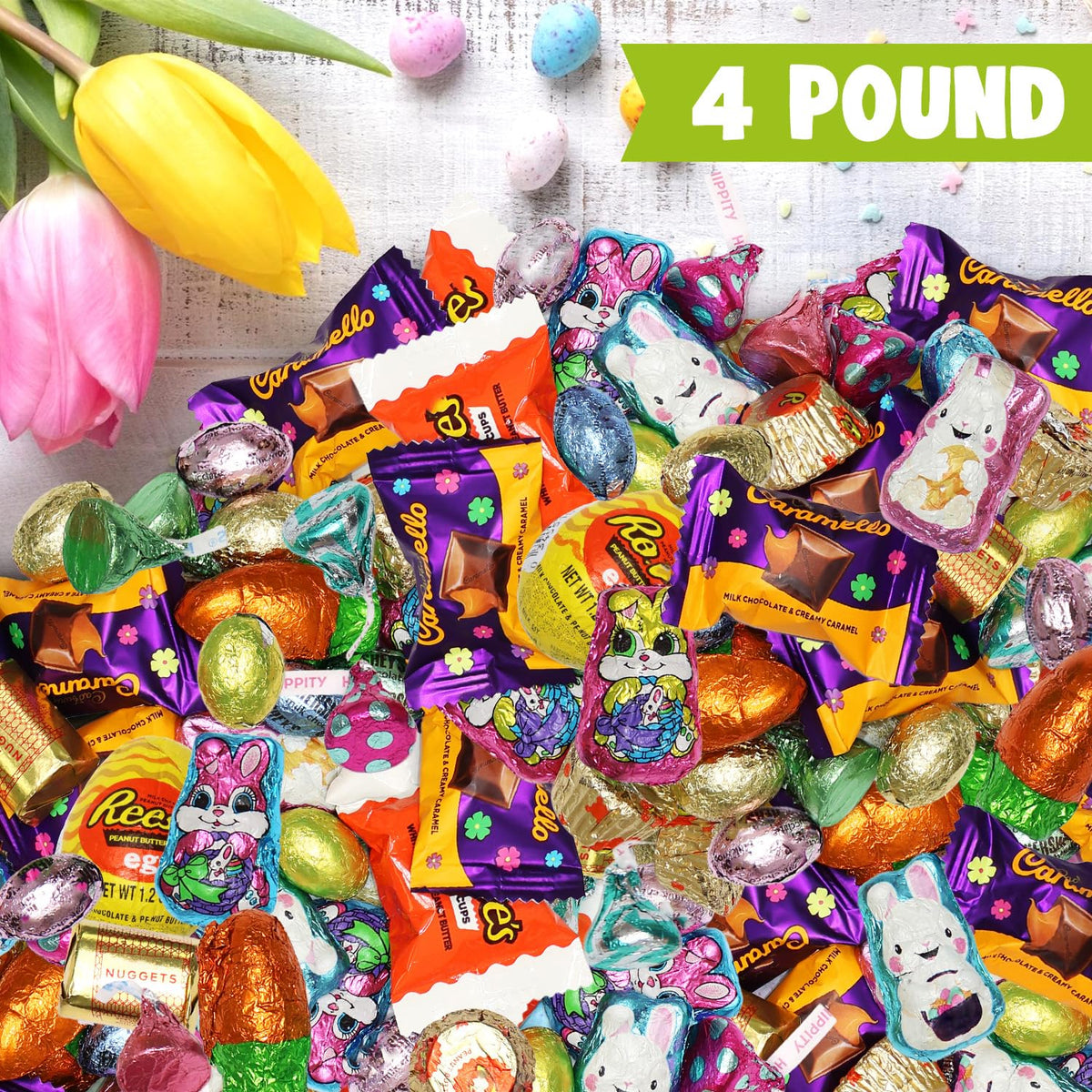 Sugaridge Easter basket fillers with shiny foils and variety