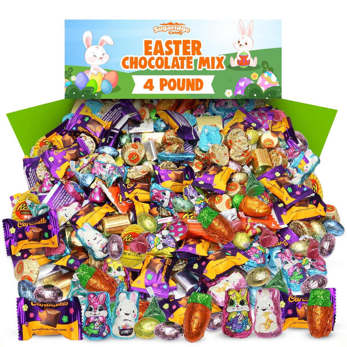 Sugaridge Easter chocolate candy mix in festive wrappers for baskets
