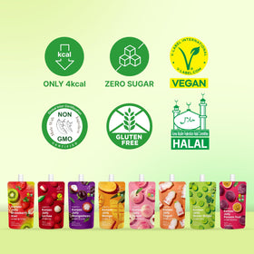 Sugarlolo fruit-concentrates essence jar highlights natural flavor hints and refreshing finish