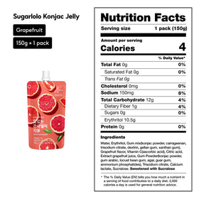 Sugarlolo grapefruit jelly close-up highlighting fresh aroma