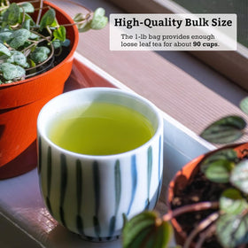 Sugimoto Tea Award-winning quality – Fukamushi method enhances savory aroma and depth.