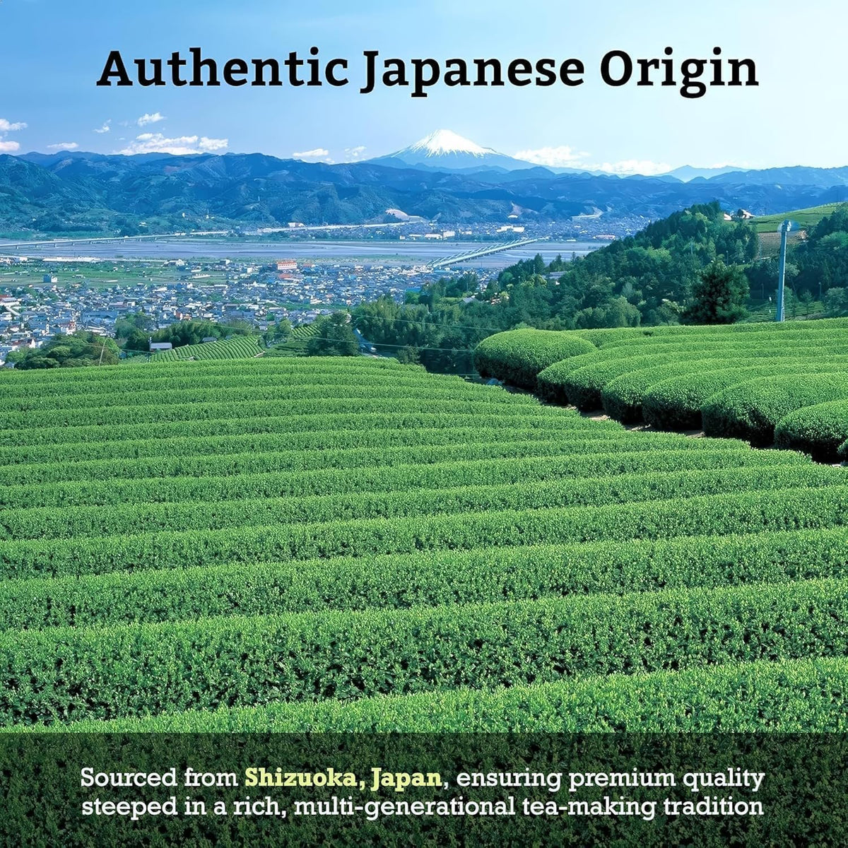 Sugimoto Tea Genmaicha zip pouch packaging keeps freshness.