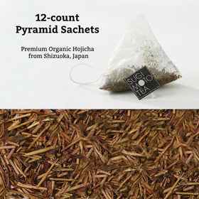 SUGIMOTO TEA Hojicha nitrogen flushed packaging emphasizes freshness