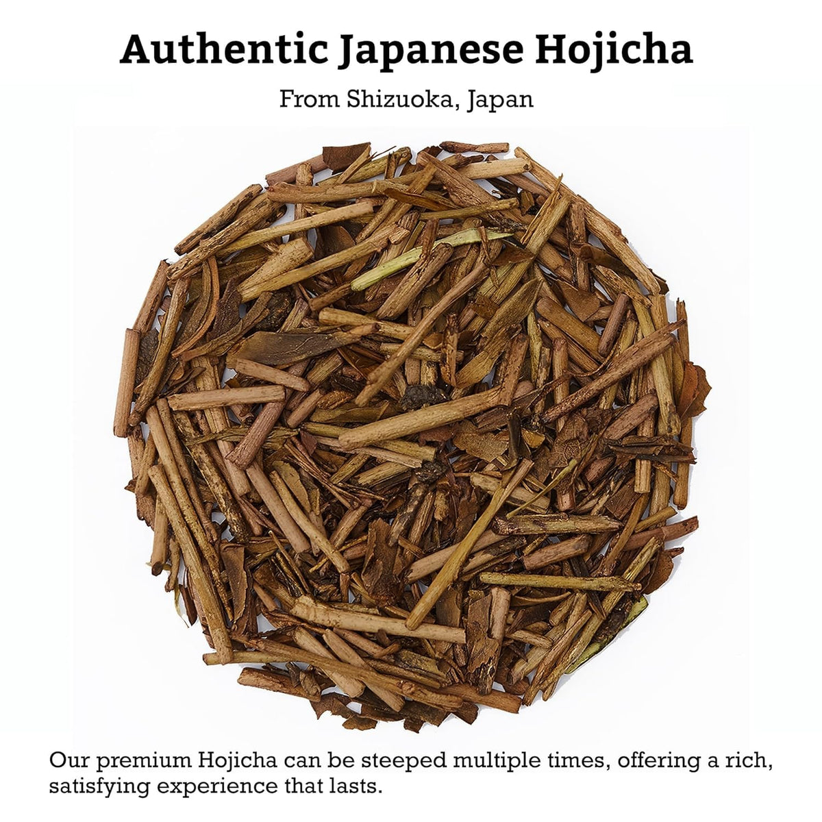 Sugimoto Tea Hojicha roasted color-brown hue signals a toasty, comforting flavor.