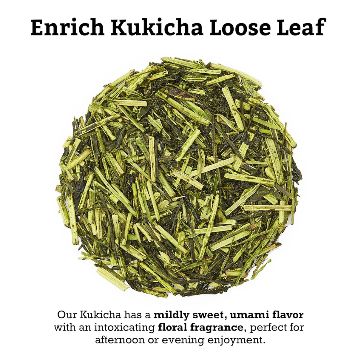 Sugimoto Tea Kukicha cold brew in glass emphasizes refreshing, caffeine-light sip.