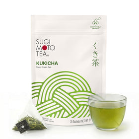Sugimoto Tea Kukicha tea bags in a pack for daily ritual