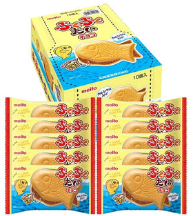 Sugimura-Ya packaging of chocolate Pukupuku-tai taiyaki snack, ideal as a gift.