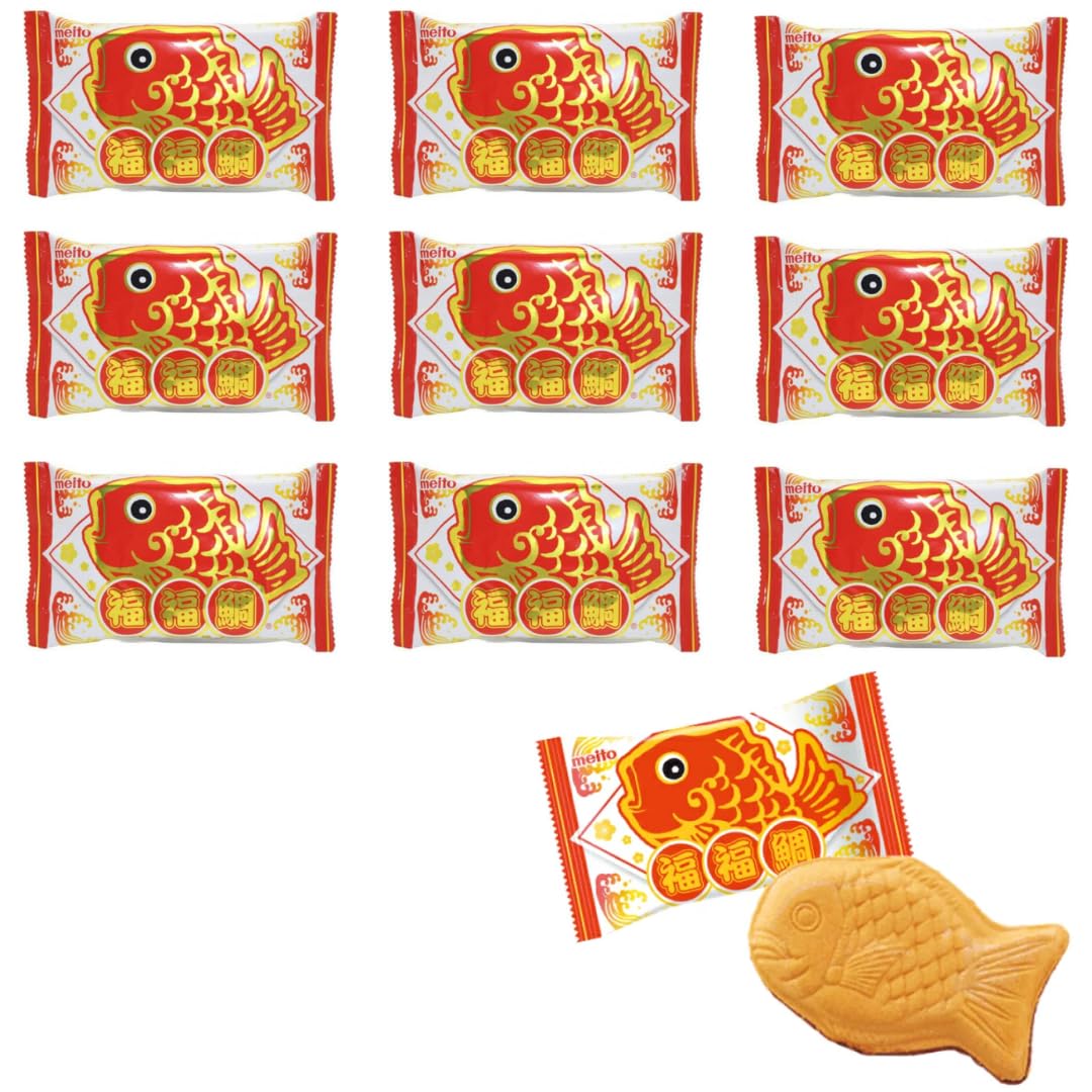 Sugimura-ya Taiyaki Snack packaging shows a convenient 10-pack for shareable moments.