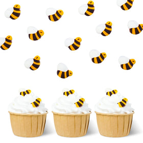 Sujoygar packaging of edible bee cake decorations, ready for spring celebrations.
