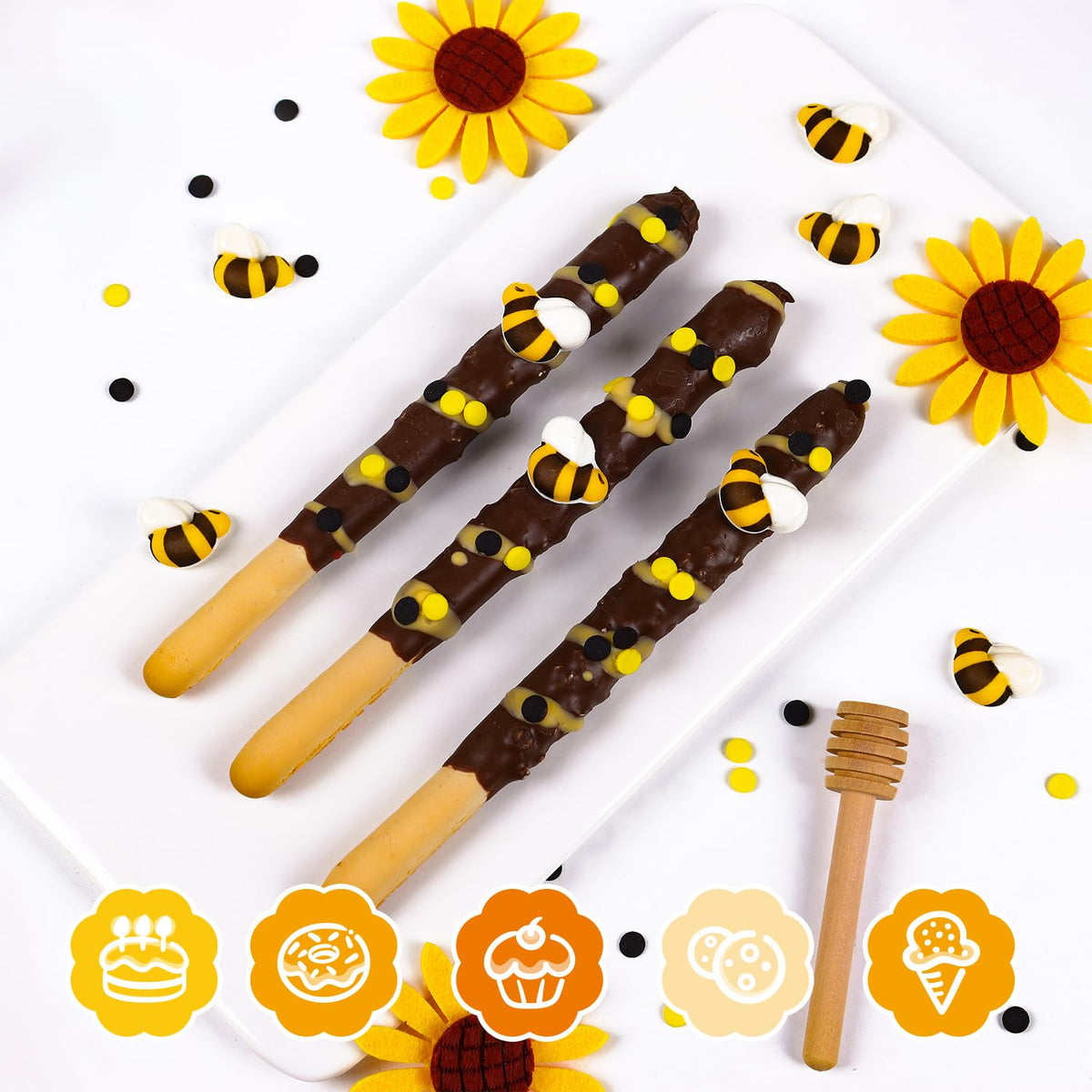 Sujoygar Packaged bee sprinkles arrive in a protective box.