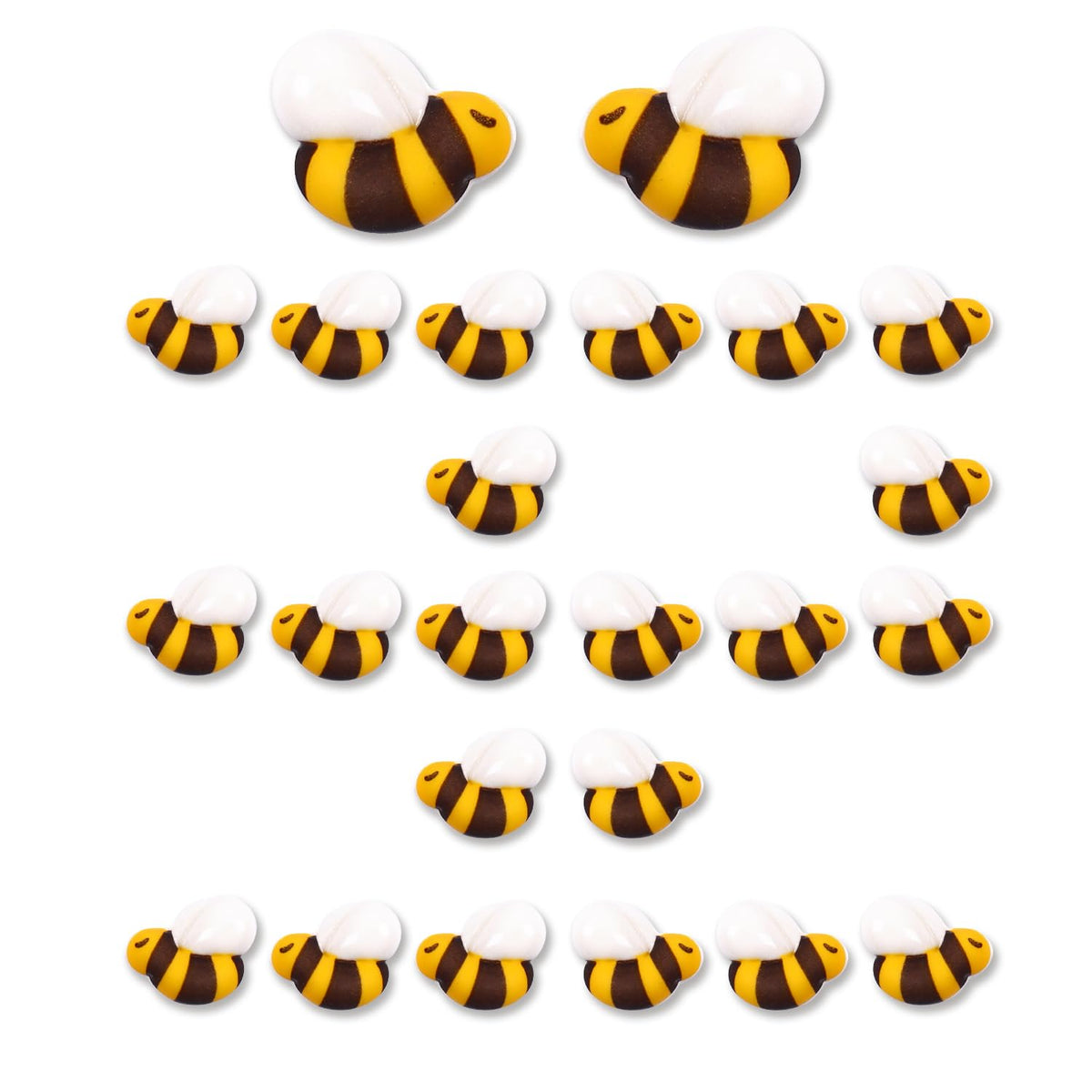 Sujoygar Royal Icing Bee Sprinkles on cupcakes add whimsy and edible color for celebrations.