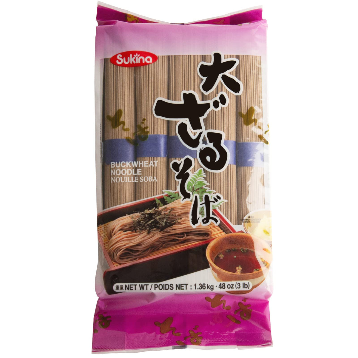SUKINA Soba Noodles 3lb bag ready for quick weeknight meals.