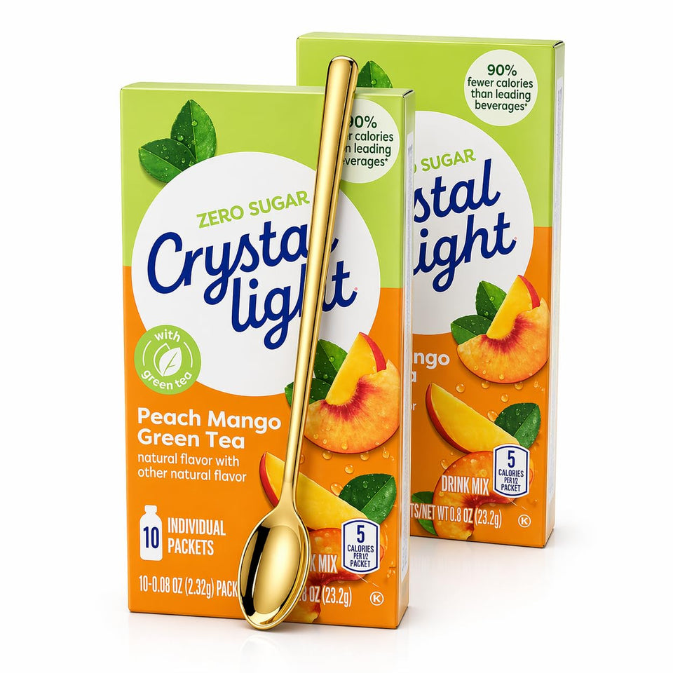 Sukkar Pasha Crystal Light On The Go natural lemonade pack offers a sugar-free, low-calorie refreshment.