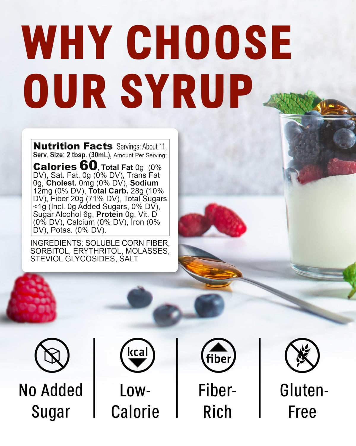 Sukrin Gold Syrup drizzled into coffee for keto-friendly sweetness.