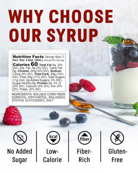 Sukrin Gold Syrup drizzled into coffee for keto-friendly sweetness.