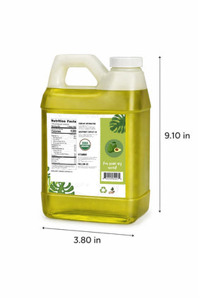 Sulu Organics avocado oil raw label shows organic quality and purity