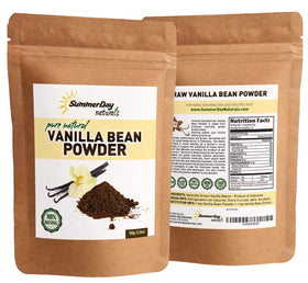 Summer Day Naturals Vanilla Bean Powder beans-to-powder process closeup perfect for desserts