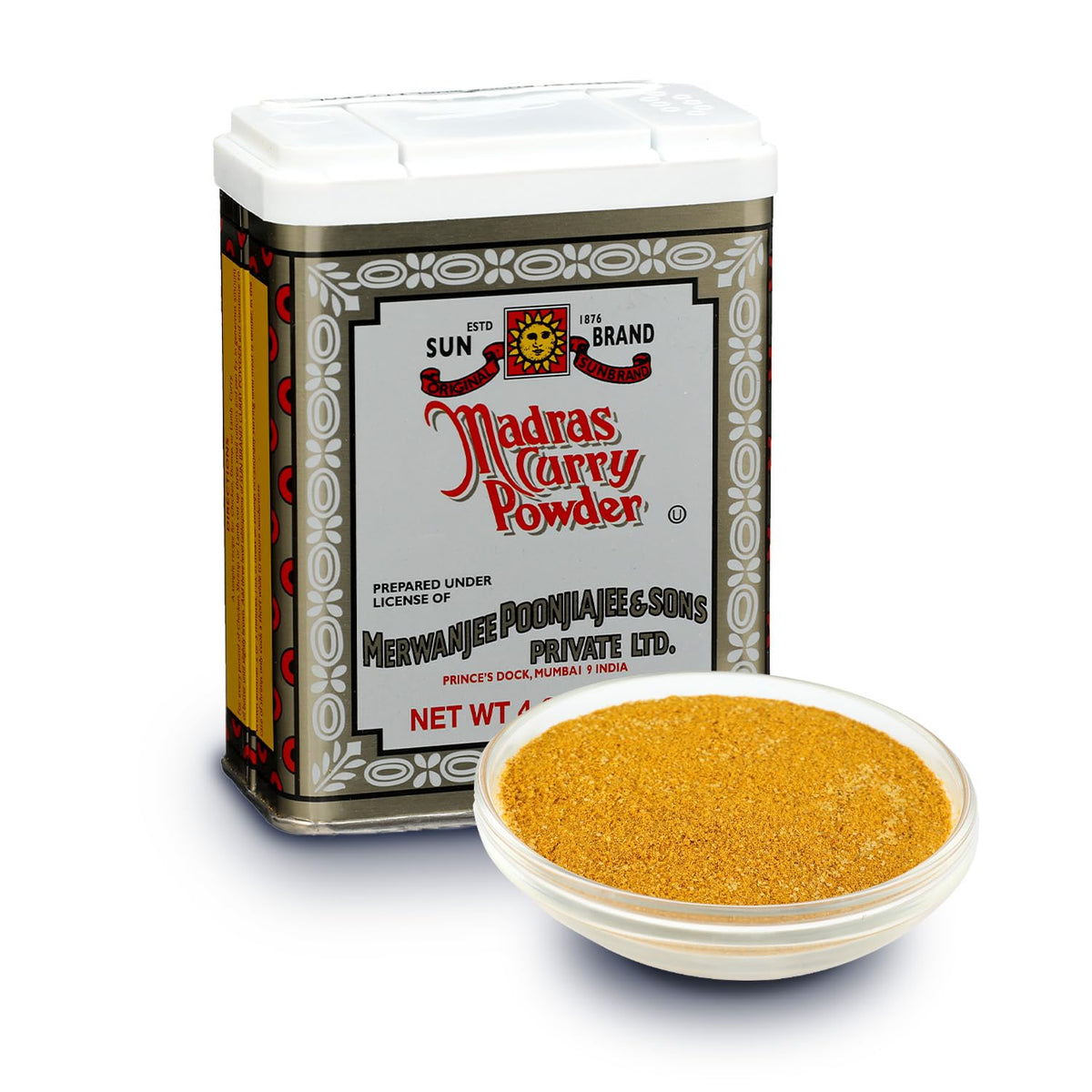 Sun Brand Madras Curry Powder two 4-ounce bottles add warm heat and color to curries