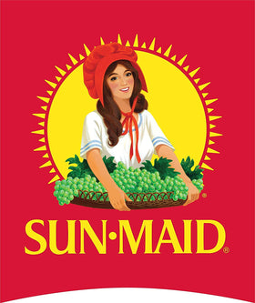 Sun-Maid Zante Currants label close-up emphasizing origin and quality.
