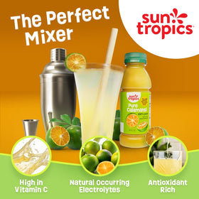Sun Tropics calamansi fruit closeup highlights fresh aroma and bright zest.