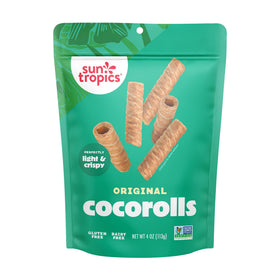 CocoRolls dipping idea with a chocolate dip and fruit slices