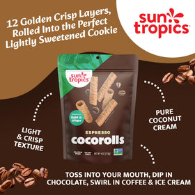 Sun Tropics CocoRolls Espresso cookies, crisp and flavorful.